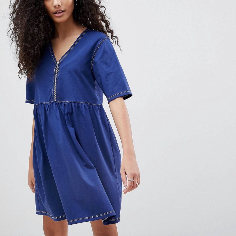❌SALE❌ ASOS Zip Front Smock Dress